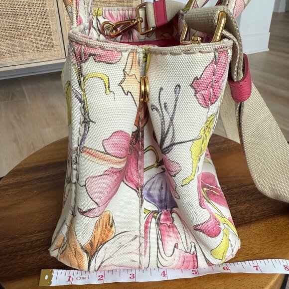 Authentic Rare Prada James Jean fairy 2-way floral canvas shoulder tote - Picture 11 of 11